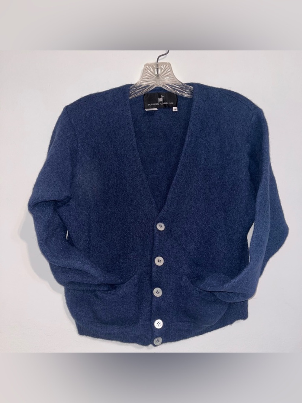 Women’s Navy Button-Front Cardigan Sweater